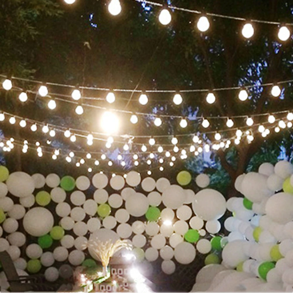 

2.5-10m 10-38led Holiday lights 5cm big balls Led Light string AC Plug RGB Warm White Xmas Garland christmas fairy decoration DA