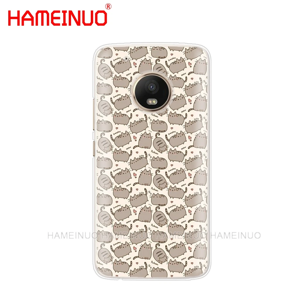 HAMEINUO Милый Забавный чехол с кошками для телефона Motorola Moto X4 E4 C G6 G5 G5S G4 Z2 Z3 PLAY PLUS - Цвет: 90247