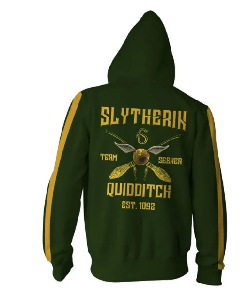 Gryffindor Slytherin Hufflepuff RavenclawCostume мужские и женские 3D толстовки с капюшоном, модные пуловеры, спортивные толстовки для косплея