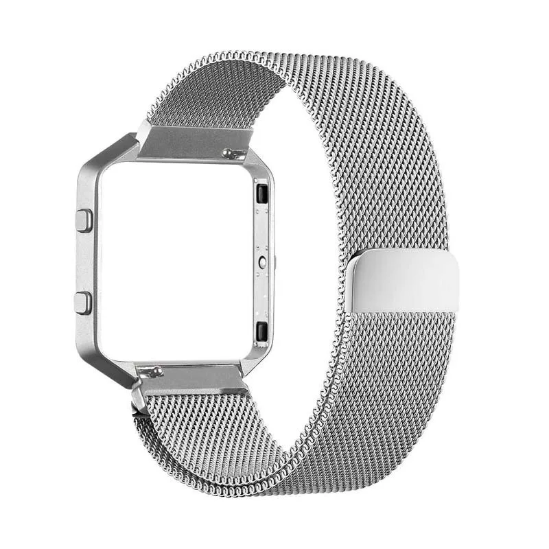 Миланская петля часы на магнитном ремешке для Fitbit Blaze Смарт-часы браслет из