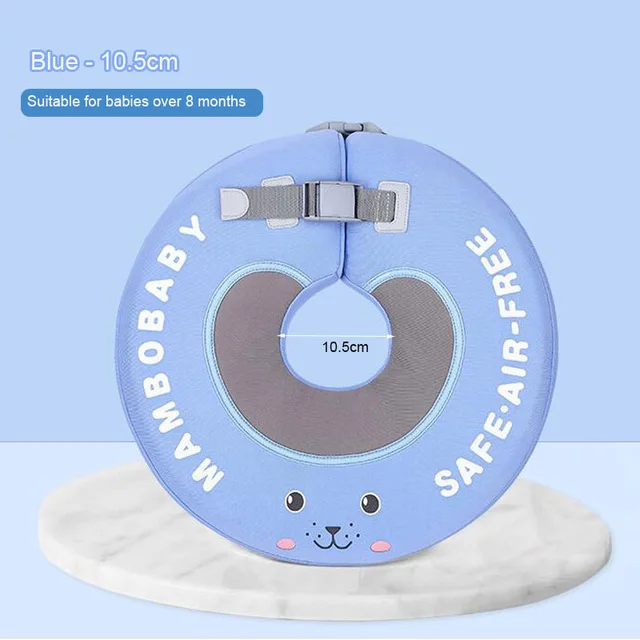 10.5cm blue UPF 50 Mambo детский плавающий круг для плавания с защитой от ультрафиолета детский плавающий с навесом без необходимости надувной шеи плавающий тренажер для плавания - Цвет: 10.5cm blue
