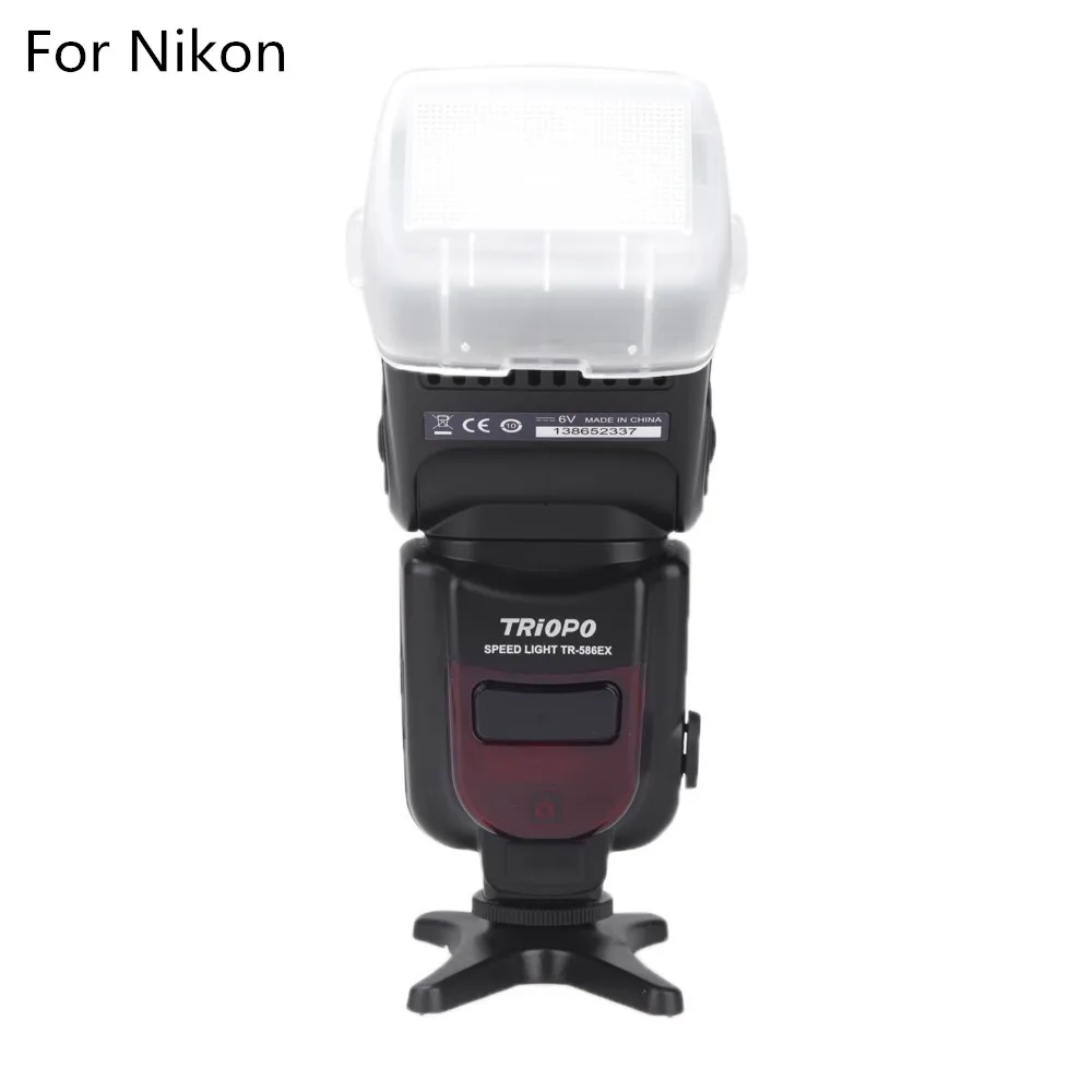 For Nikon TRIOPO TR-586EX режим беспроводной вспышки ttl Speedlite Speedlight для Canon EOS 5D 5D3 II Nikon DSLR камеры как Yongnuo YN-565EXII - Цвет: For Nikon