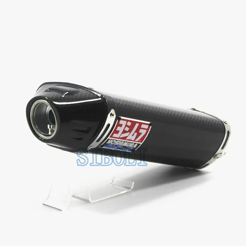 Для CBR600 F5 CBR1000 ZX-6R yoshimura глушитель мотоцикл Полный Настоящее углеродное волокно слипоны с подвижным DB Killer YO015