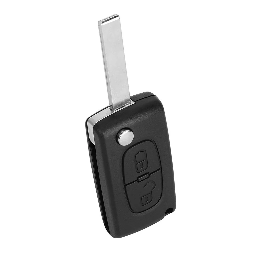2 кнопки ключи для Peugeot 307 408 308 3008 Citroen C6 Радиоуправляемый цветок с ключа автомобиля