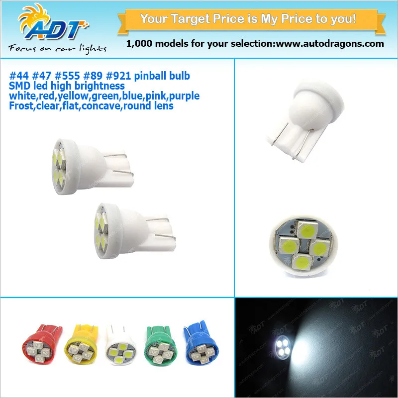 100 шт. Клин База 4* 3528smd AC 6.3 В#555 пинбол светодиодные лампы W5W T10 для пинбол игровой автомат части не стряхивая анти призрак