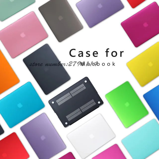 Новый матовый чехол для ноутбука + защита экрана (подарок) клавиатуры Macbook Pro Retina Air