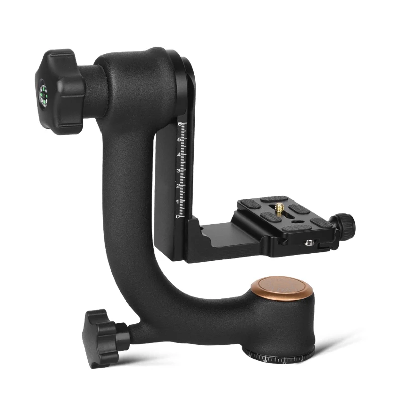 

Q45 Max 20KG Heavy Duty Gimbal Tripod Head for Camera Telephoto Lens PRO 360-degree Panorama Bird-Swing with Quick Release Plate