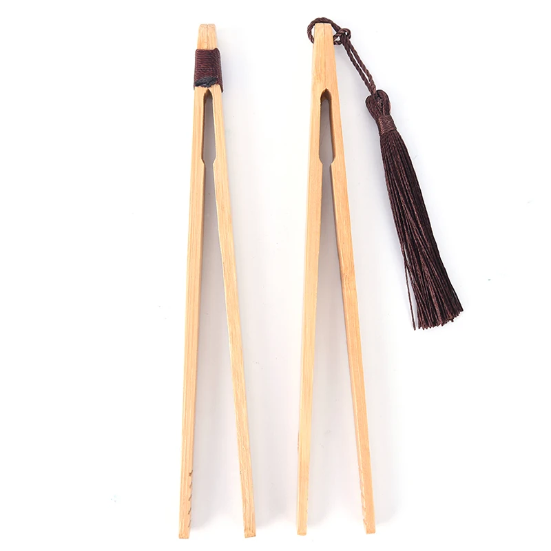 Деревянный Пинцет для чая с беконом щипцы бамбуковый кухонный салат еда тост