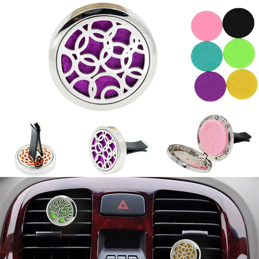 New 6Colors Car Perfume Diffuser 1PC Auto Vent Freshener Essential Oil Gift Locket Cars Decor Clip 35 | Автомобили и мотоциклы