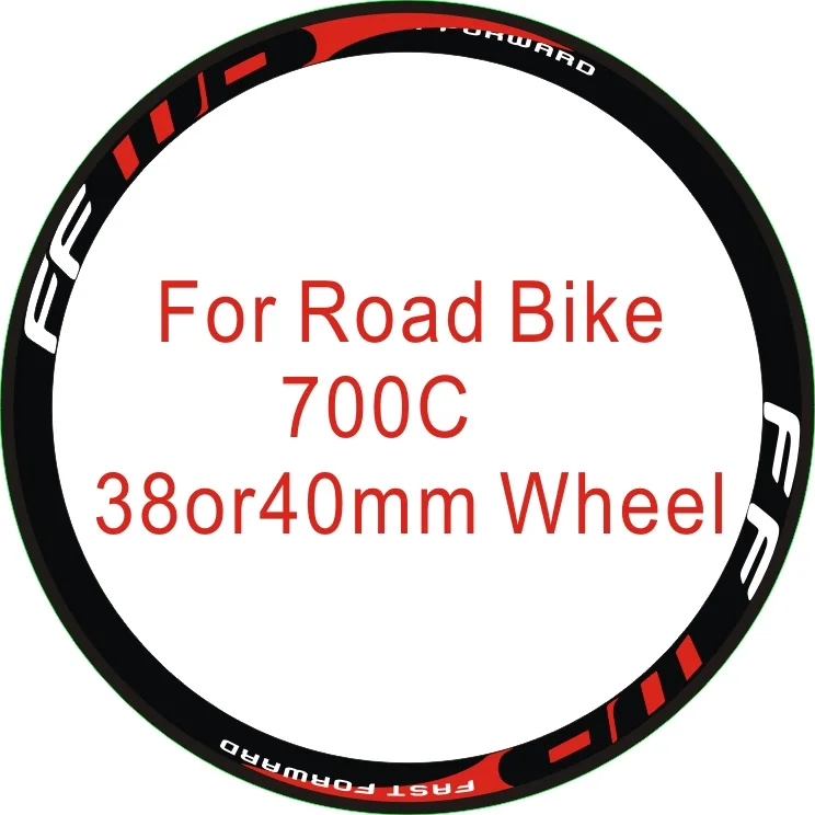 FF 2 колеса/комплект наклейки на обод колеса для дорожного велосипеда 700c