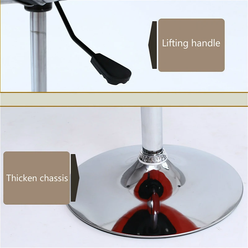 PU Leisure Chair Lifted Rotated Household Living Room Multi-function Office Staff Meeting Stable Bar Stool | Мебель