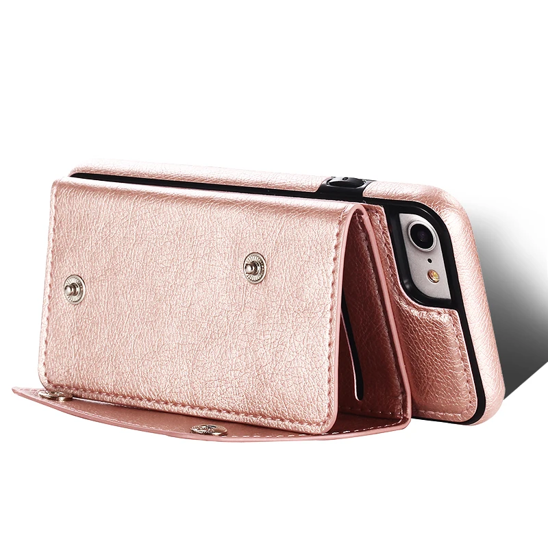 Кожаный чехол кошелек для Apple Iphone 6 6s Plus держатель карт телефона чехлы X 6plus сумки