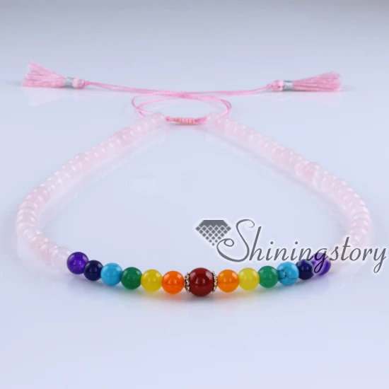 7 chakra necklace with tassel healing jewelry handmade wholesale spiritual yoga jewellery real leather | Украшения и аксессуары