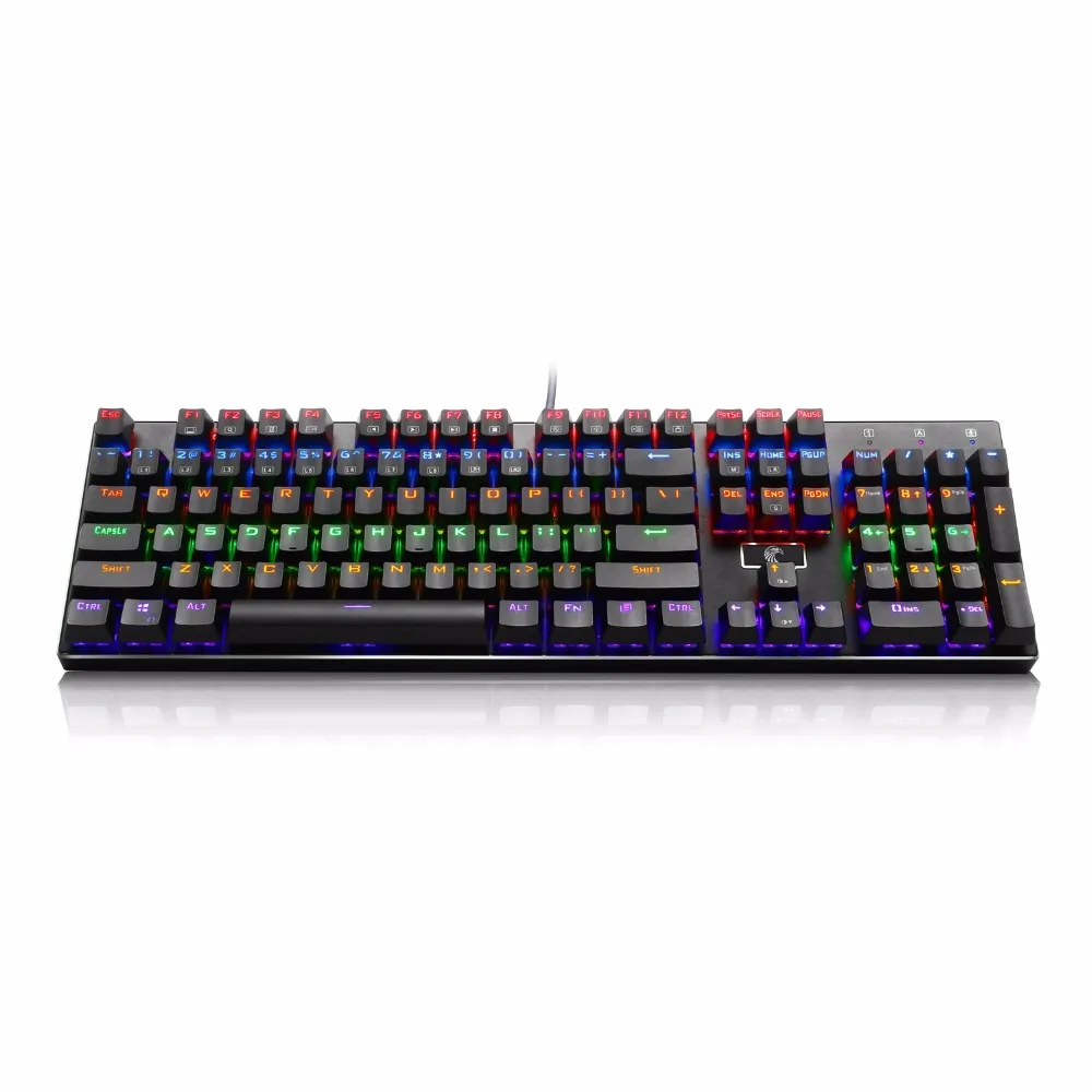Механическая игровая клавиатура с радужной светодиодной подсветкой DIY Outemu синие