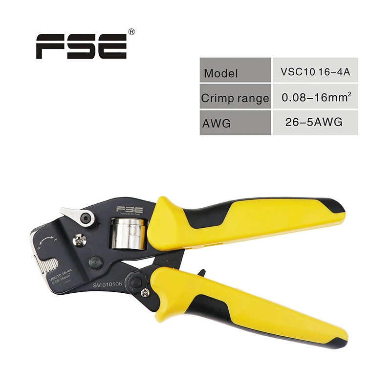 FSE VSC10 16-4A Pliers Crimping Wire Crimper Hand Tools Multifuncional Crimp 0.08-16mm 26-5AWG Mini Plier
