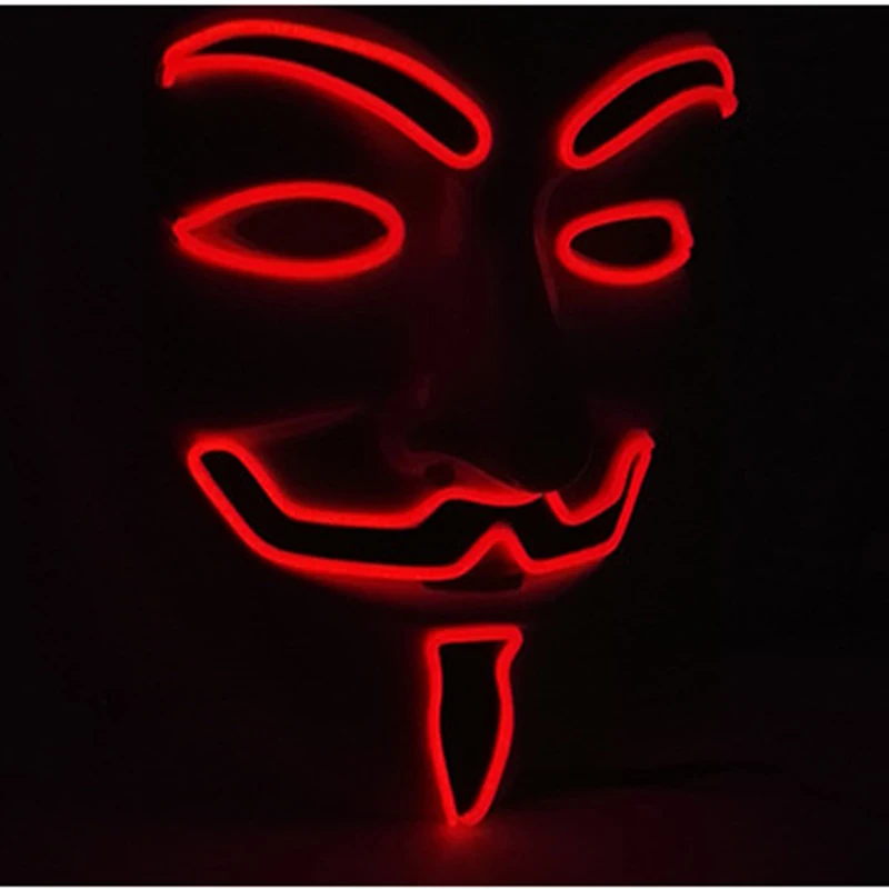LED Helmet Mask DIY EVA DJ EL Wire Cosplay Prop Halloween Full Face Party Bar Masks | Тематическая одежда и униформа