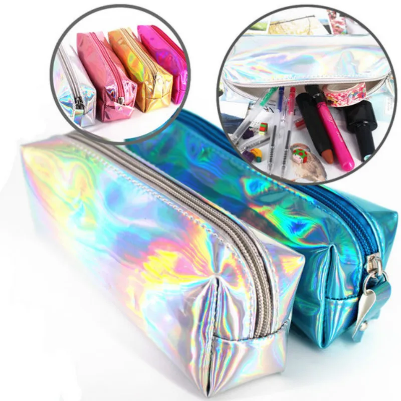 Флуоресцентный чехол цилиндр для карандашей супер блестящие Чехлы лазерных из