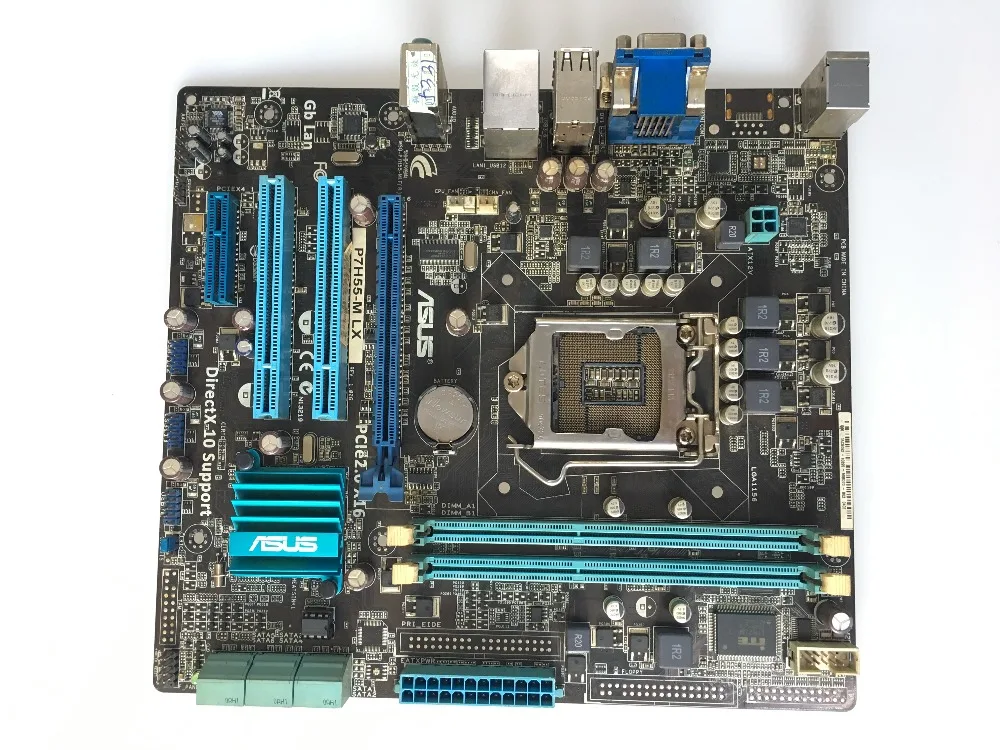 Бесплатная доставка 100% оригинальная материнская плата ASUS P7H55 M LX LGA 1156 DDR3support I3 I5 I7