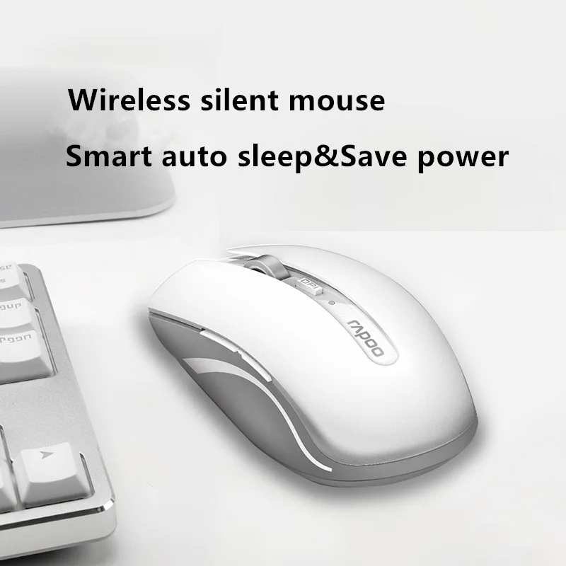 Мышь беспроводная Rapoo Бесшумная 7200 м 1600DPI Bluetooth 3 0/4 0 RF 2 4 ГГц|Мыши| |