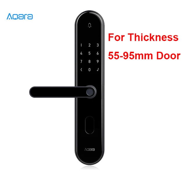 S2 for 55-95mm Умный дверной замок Xiaomi Mijia Aqara S2, отпечаток пальца, цифровой сенсорный экран, БЕСКЛЮЧЕВОЙ замок, умный дом, приложение, управление с винтом, комплект - Цвет: S2 for 55-95mm