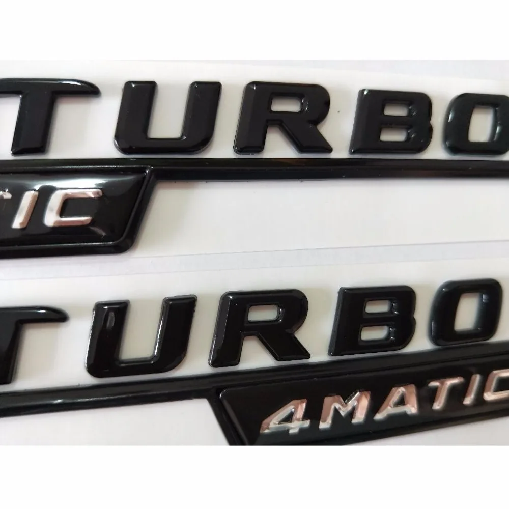Хромированные черные и красные эмблемы BITURBO 4matic для Mercedes Benz C43 E43 GLC43 GLE43 GLS43 CLS53 AMG 1