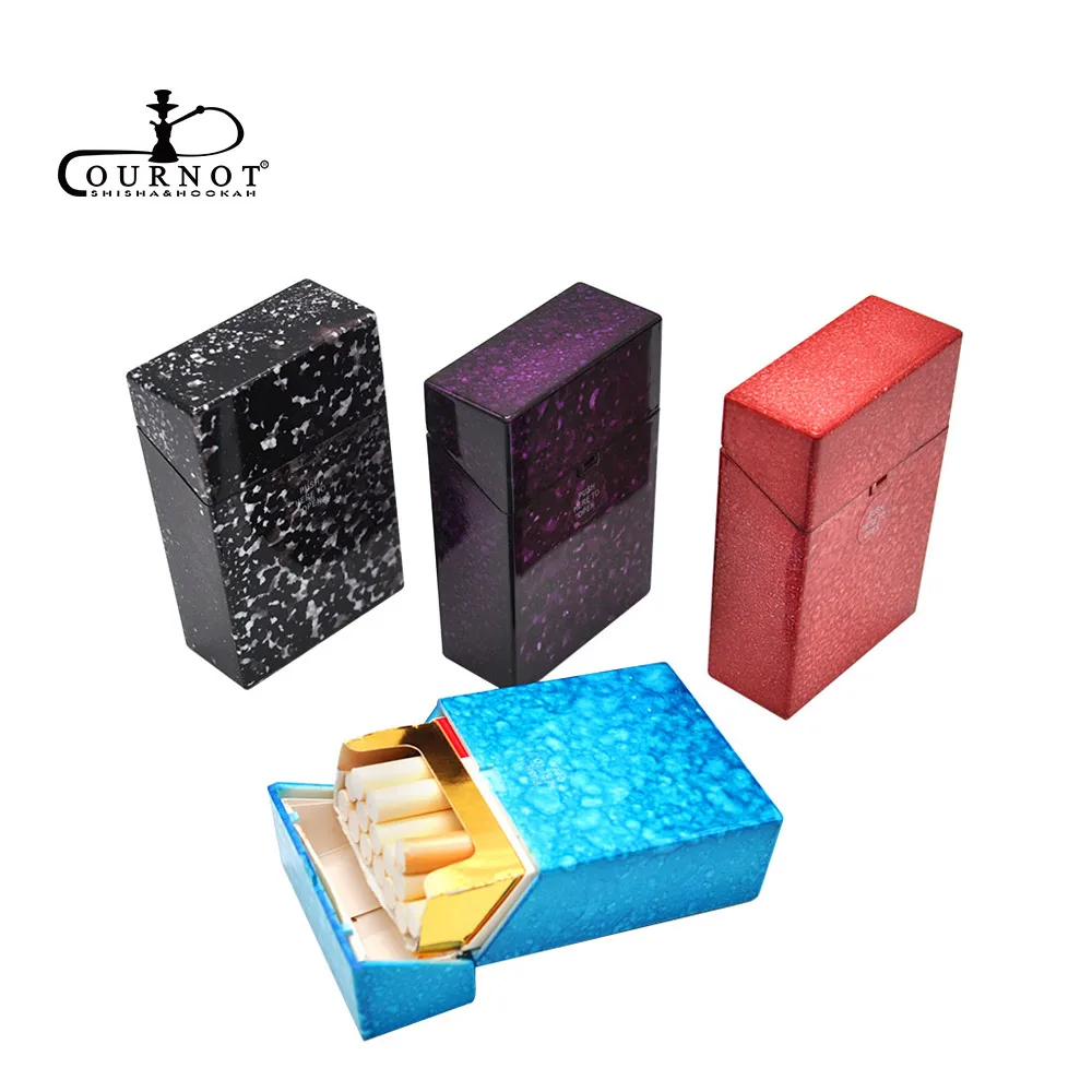 COURNOT пластиковый чехол для сигарет для обычных сигарет, чехол-держатель, модная коробка для табака в форме ледяной трещины, Переносные Коробки-органайзеры