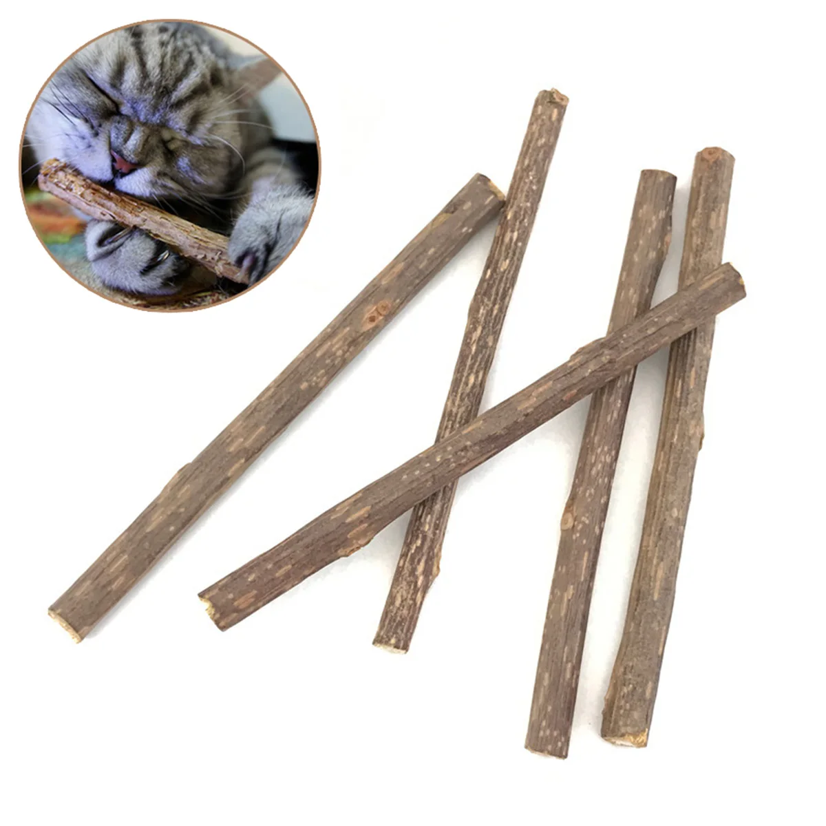2PCS/5PCS Natural Matatabi Pet Cat Molar Toothpaste Stick Cleaning Teeth Snacks Sticks Supplies | Дом и сад