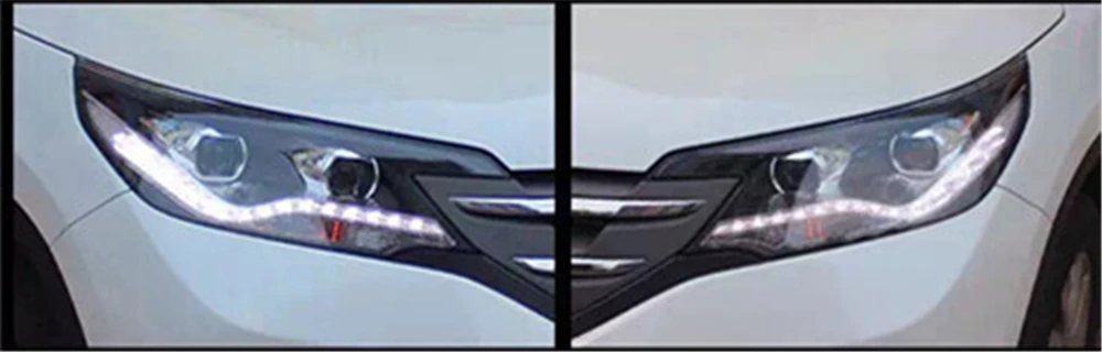 Стайлинг автомобиля фары для Honda crv 2012 2013 светодиодный фонарь для CRV головной лампы светодиодный дневной ходовой свет DRL Биксеноновые HID