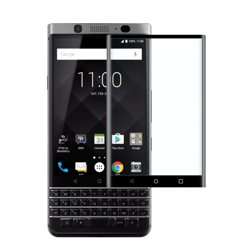 Полноэкранная 3D стеклянная пленка для BlackBerry KEYone Mercury DTEK70 закаленное стекло