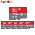 SanDisk карта памяти Micro SD, класс 10, 128 ГБ, 64 ГБ, 32 ГБ, 16 ГБ