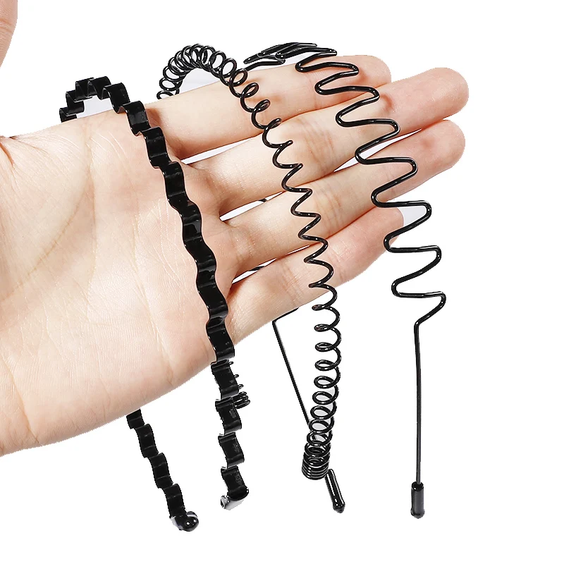 NEW 8types Hot Sale unisex Simple and elegant Wave Shape Black Hair Clips Women And Handsome Men Beauty modeling tool hair clamp |