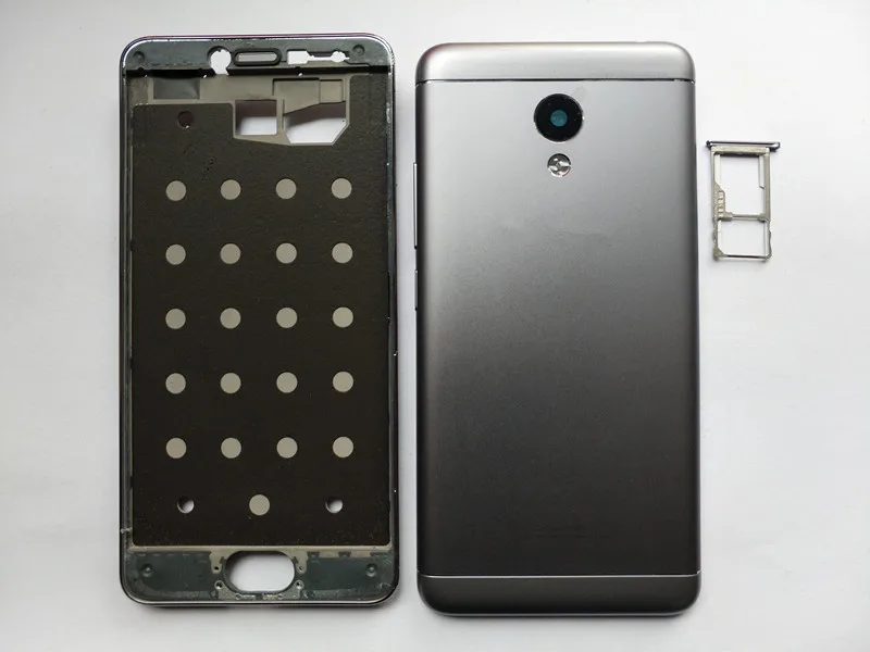New LCD Holder Front Frame Battery Back Cover SIM Card Tray For MEIZU M3S 5 Inch Housing Case With Power Volume Buttons | Мобильные