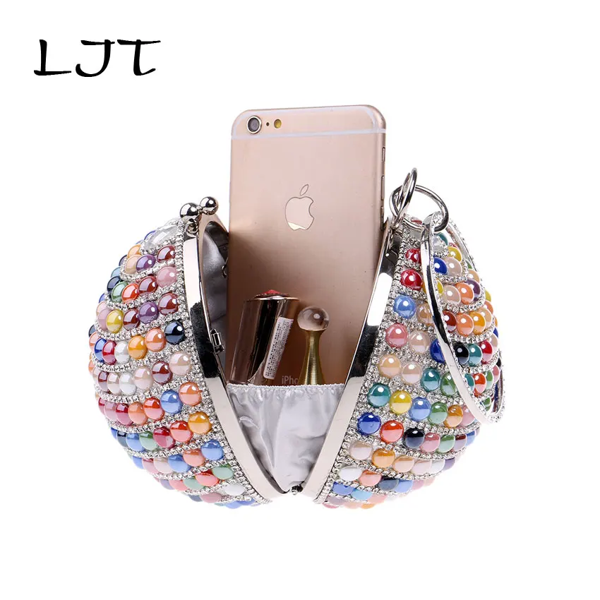 LJT Женская вечерняя сумка клатч Свадебный Кошелек стразы свадебные сумки