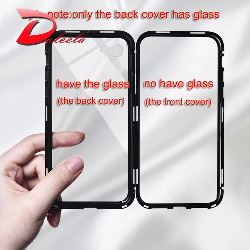 360 flip case for oneplus 6T Transparent clear tempered glass back cover metal frame protective magnetic coque OnePlus 6 | Мобильные