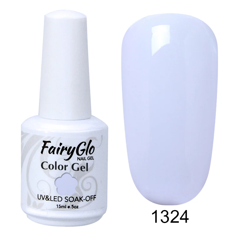 1324 FairyGlo, УФ-гель для ногтей, 15 мл, чистый цвет, Гель-лак для ногтей, светодиодный, лампа, Гель-лак, краска, Гель-лак, Лаки, тиснение, гибридный лак, чернила - Цвет: 1324