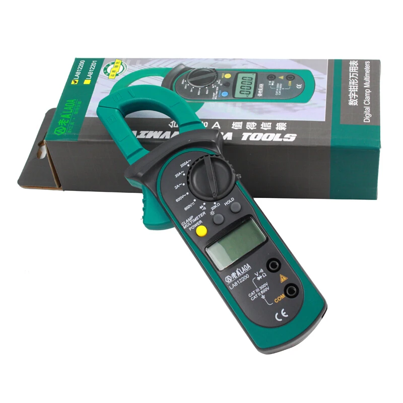 Портативный цифровой зажим LAOA Электрический тестер ручной мультиметр