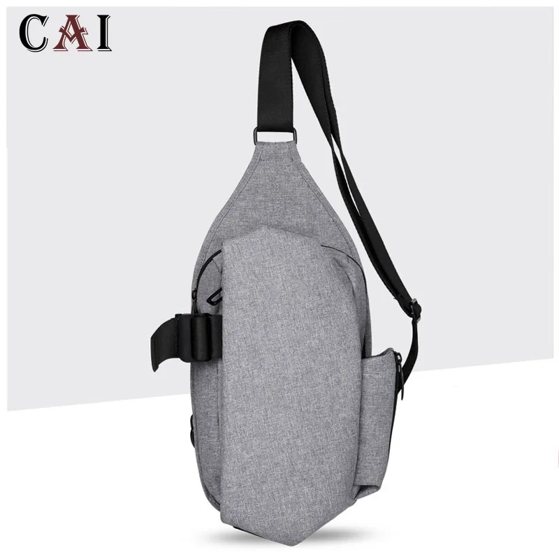 Мужская нагрудная сумка из ткани Оксфорд однолямочная дорожная через плечо