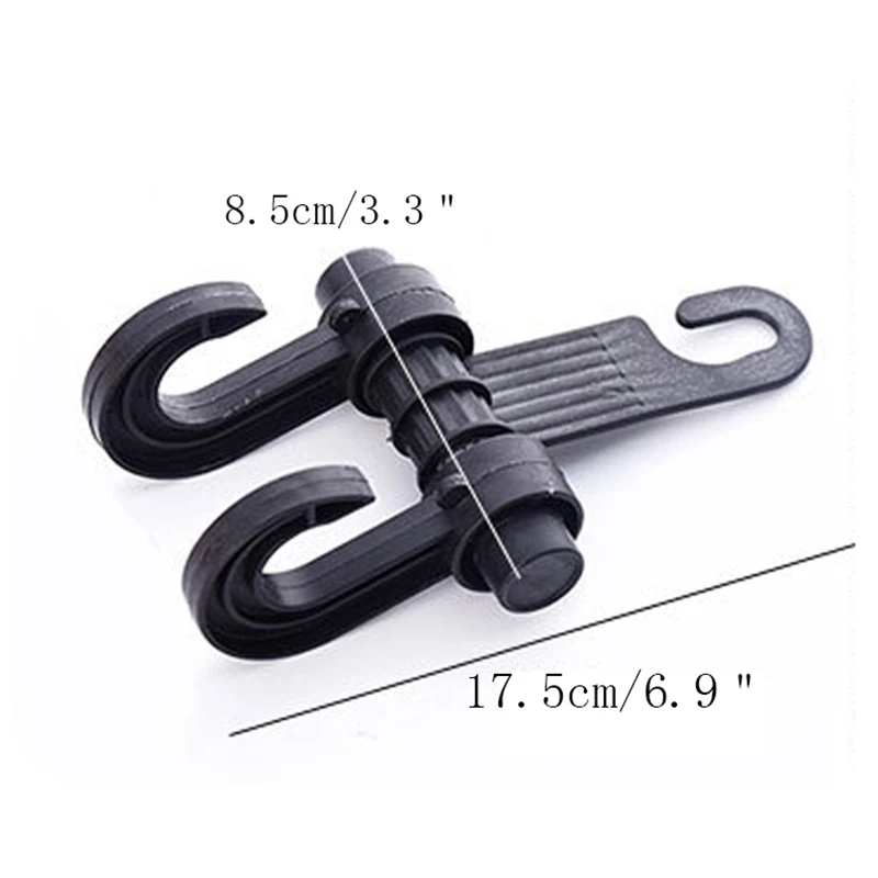 

Multi-Function Car Double Hook Plastic Home Outdoor Driving Picnic Snacks Debris Storage Finishing Car Seat Back Storage Hook