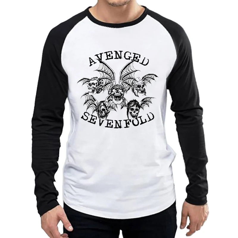 Футболка с длинным рукавом Avenged Sevenfold модная мужская футболка с логотипом Avenged Sevenfold майки футболки с длинным рукавом
