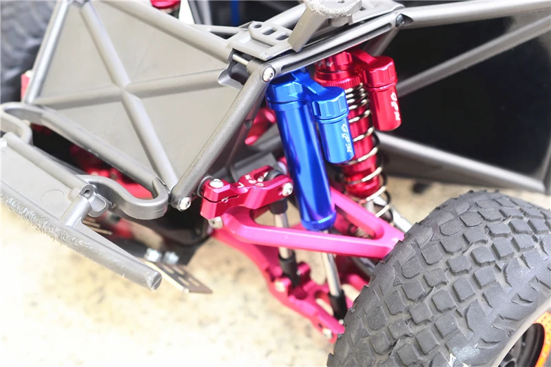 Амортизатор передней и задней l-образной формы из сплава для 1/7 traxxas unlimited desert racer udr