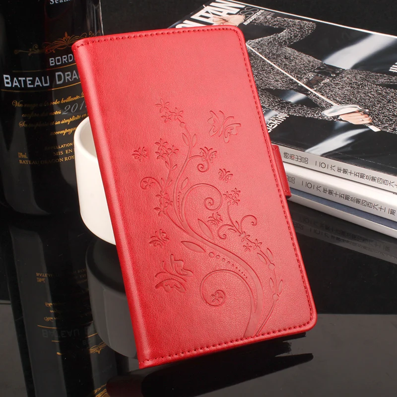 Doogee Homtom HT17 Case 5.5'' Luxury Elegant Flower Tower Leather wallet flip protective cover case for Pro | Мобильные