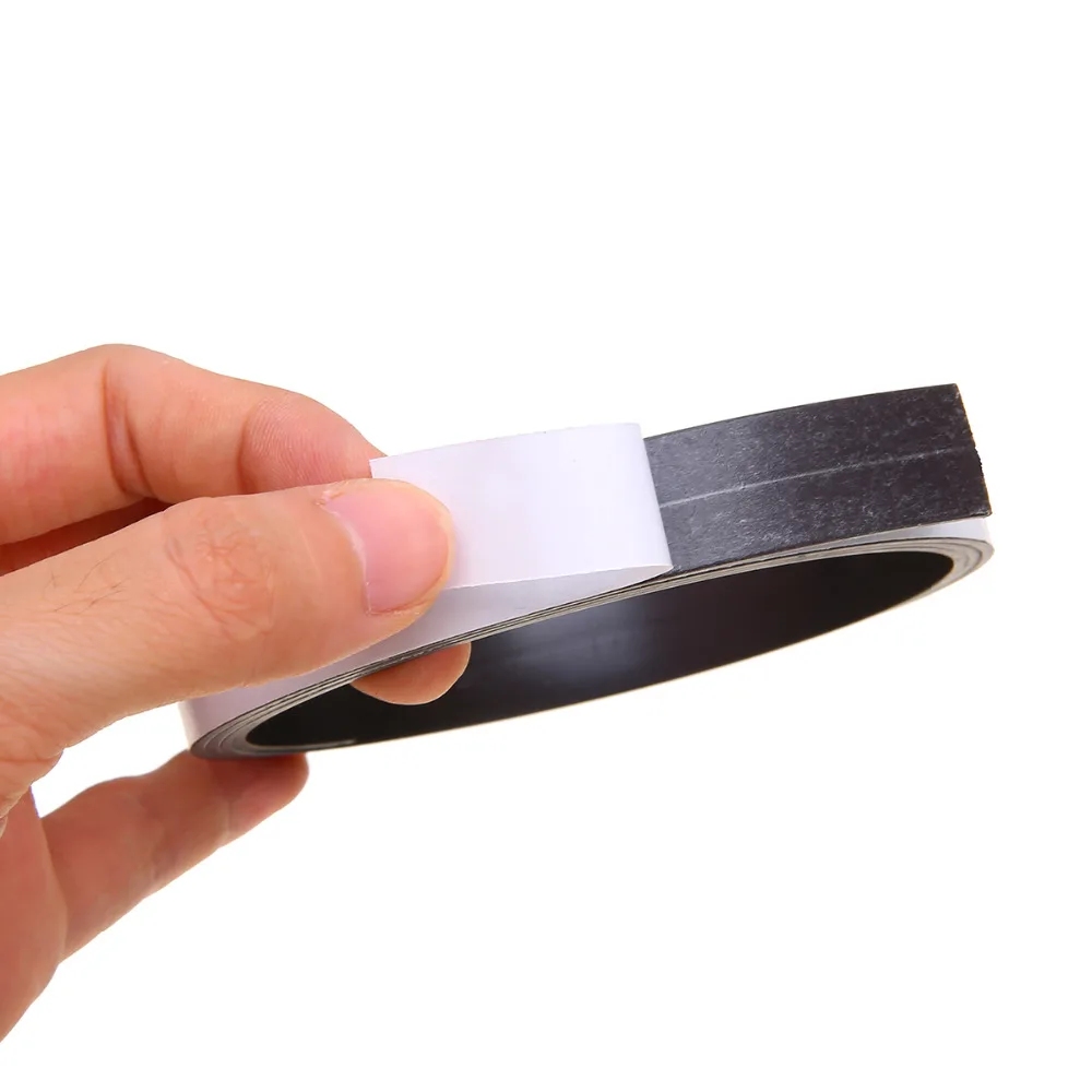 1 м самоклеящаяся магнитная полоса резиновая Гибкая лента для творчества ширина