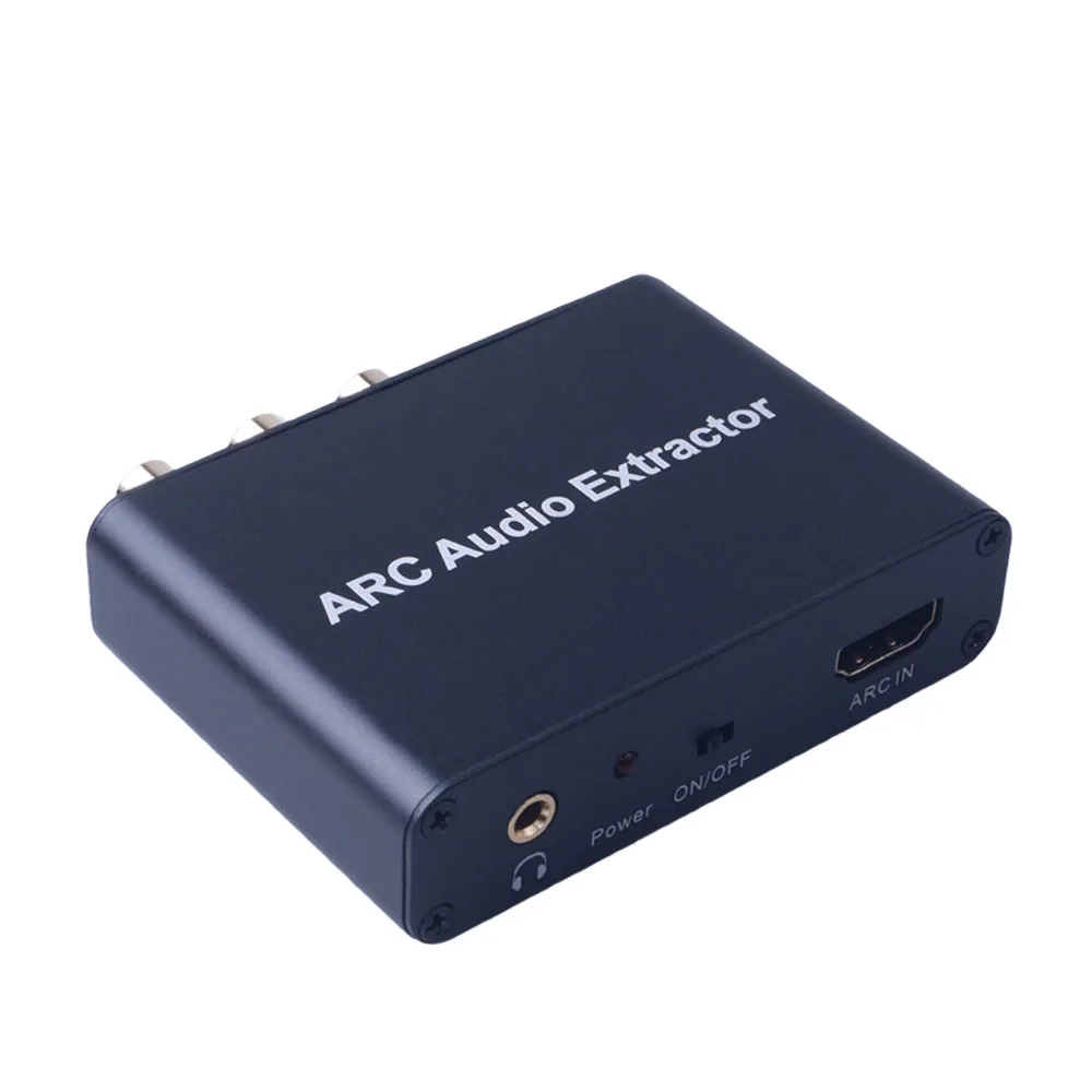 Алюминиевый Arc аудио адаптер HDMI аудио экстрактор цифро-аналоговый аудио конвертер ЦАП SPDIF коаксиальный RCA 3,5 мм разъем выход