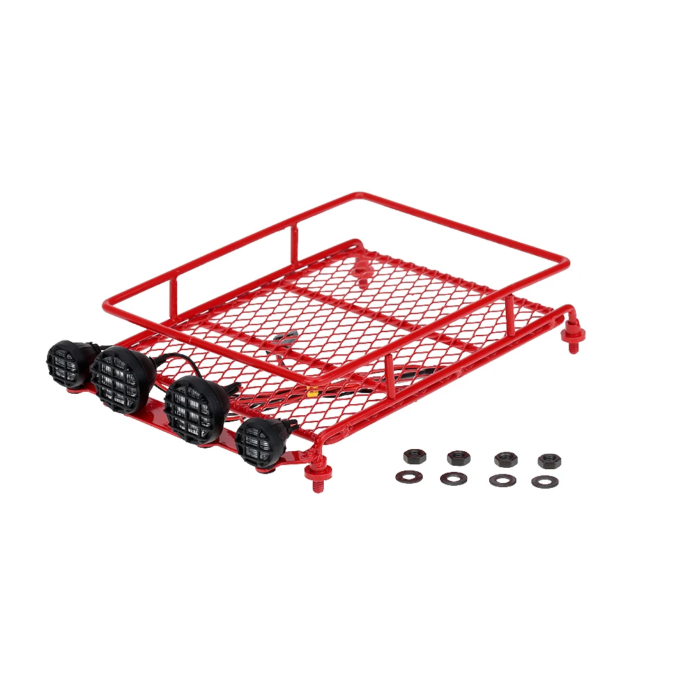 Металлическая полка для багажа на крышу светодиодный светильник 1/10 1/8 RC рок