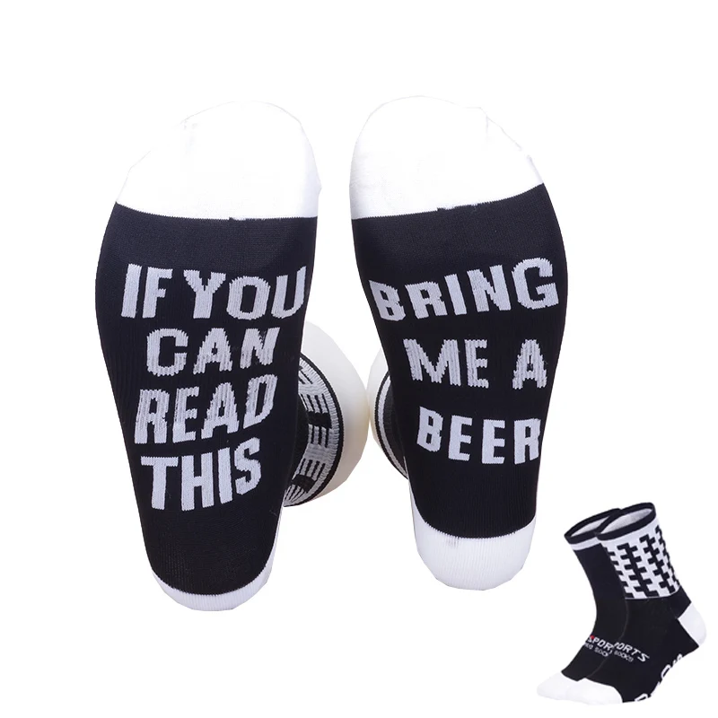 Брендовые Новые забавные носки для велоспорта женщин и мужчин профессиональные