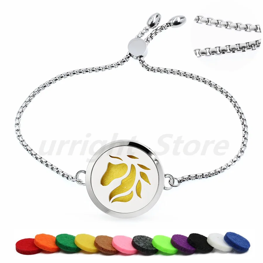 Essential Oil Diffuser Locket Perfume Bracelet Horse moon and star Adjustable Stainless Steel 30mm locket bangle 10pads | Украшения и