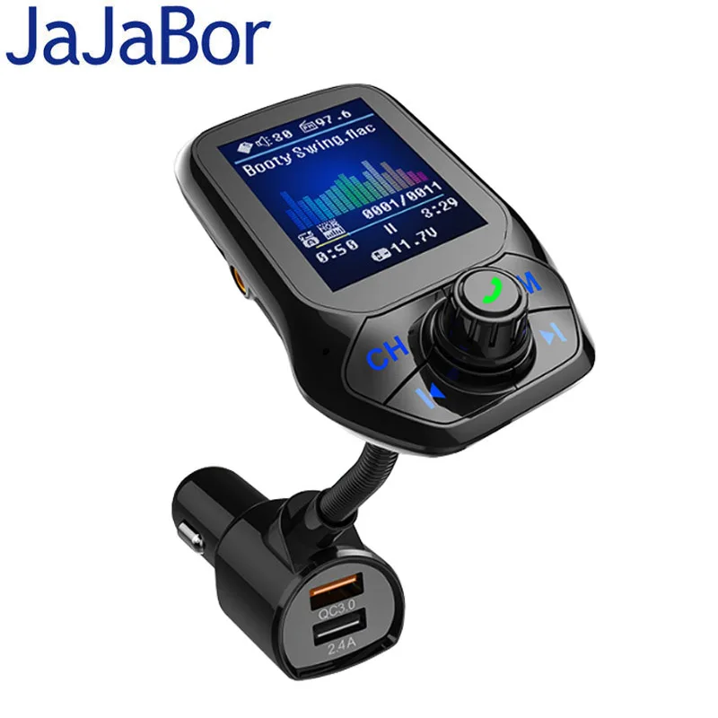 Fm передатчик JaJaBor FM модулятор Bluetooth автомобильный комплект громкой связи AUX аудио