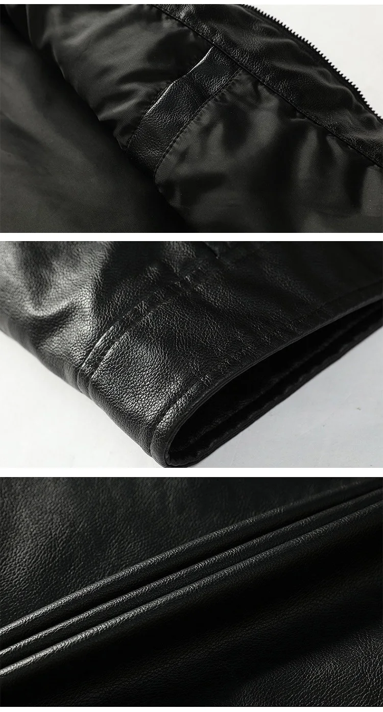 Men Leather Jacket Men's Spring Autumn Casual PU Leather Jacket Coat Winter Thick Warm Motorcycle Outerwear Jackets Male Clothes