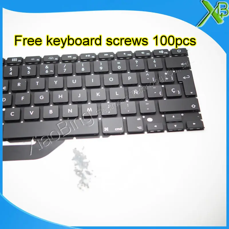 5 шт. Совершенно новая клавиатура с испанской раскладкой для MacBook Pro Retina 15 4 дюйма