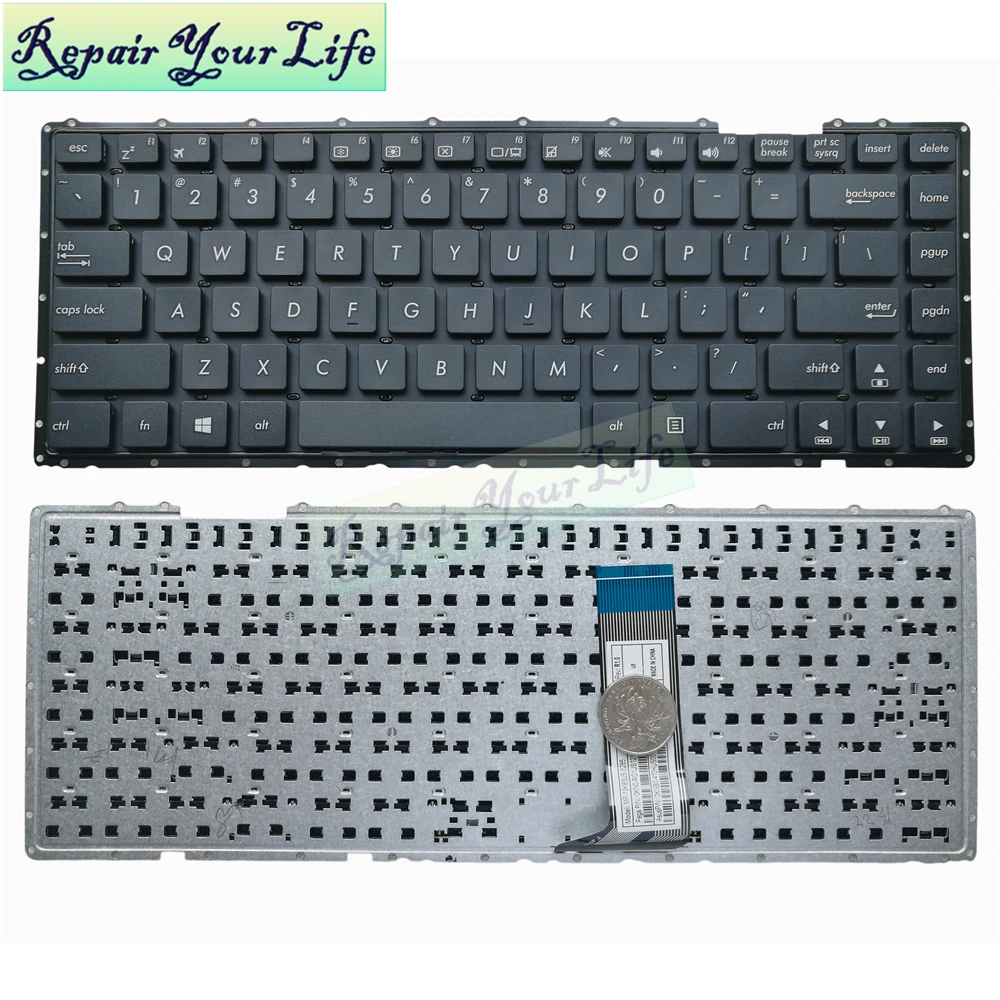 Клавиатура для ноутбука ASUS X451 X451C F401E X451E X452 X453 TP450LA TP450LD US|Клавиатуры замены| |